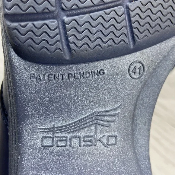 Dansko LT Pro Clogs Women’s Size 41 US 10.5-11 Blue Smooth Leather. - Picture 10 of 12